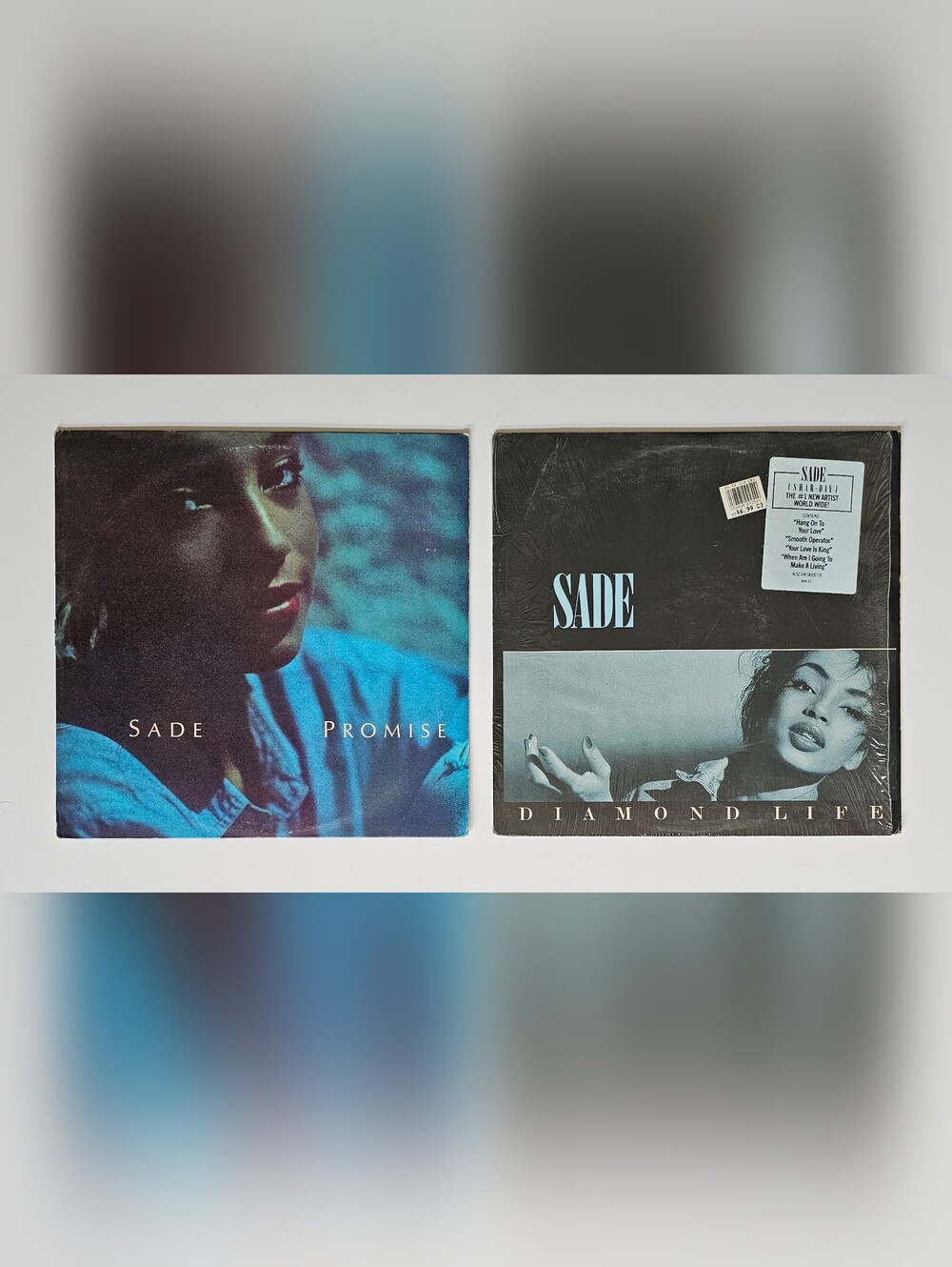 Sade 2 Vinyl LP Lot "Promise" & "Diamond Life" First Pressings VG/NM